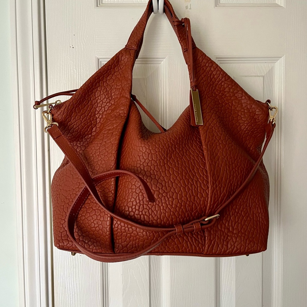 Like new-Vince Camuto Pebble Leather Shoulder/Crossbody Bag